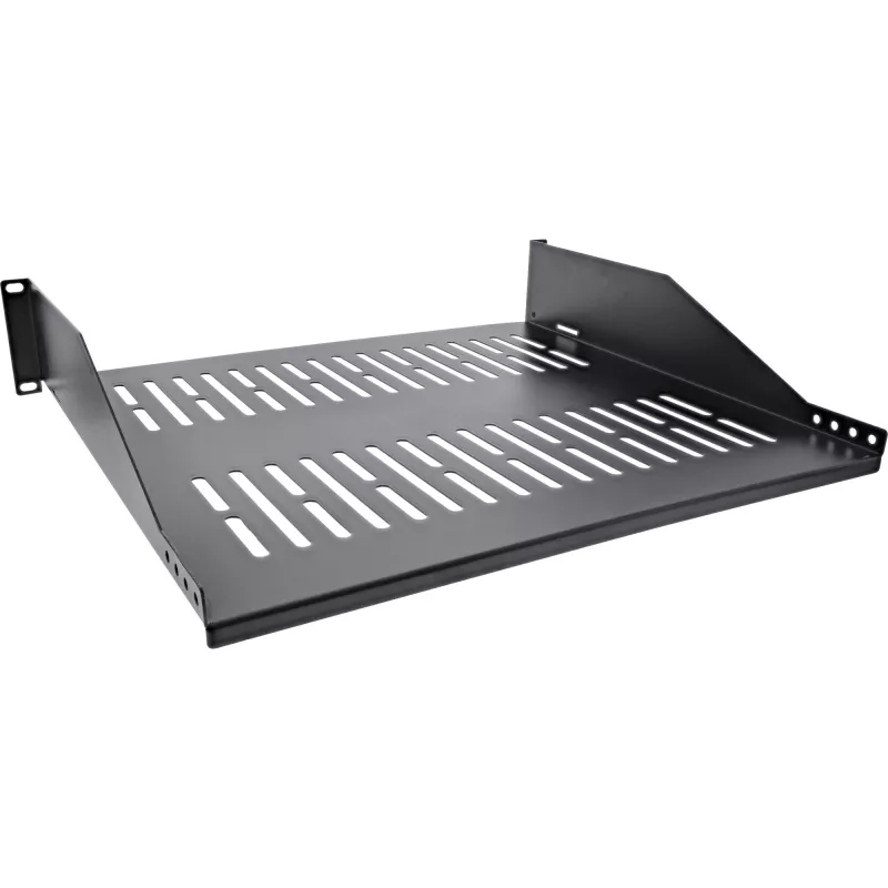 Rack plaukts InLine 19 collu 400mm 20kg 2U RAL 9005 melns