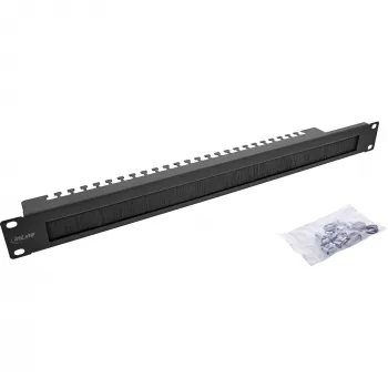 InLine 19111N kabeļu pārvaldības panelis 1U, 19 inch