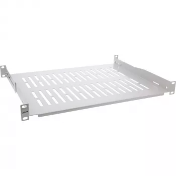 InLine 19 inch plaukts, 350mm, 50kg, 1U, RAL 7035 pelēks