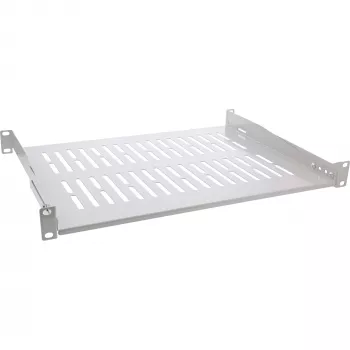 InLine 19 inch plaukts, 350mm, 50kg, 1U, RAL 7035 pelēks