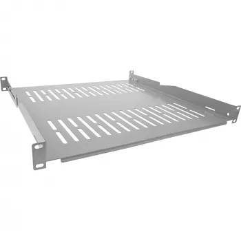 InLine 19 collu plaukts, 450mm, 50kg, 1U, RAL 7035 pelēks