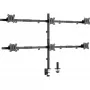 InLine galda stiprinājums 6x TV / LED / TFT displejam līdz 81 cm 32 collas maks. 7 kg melns