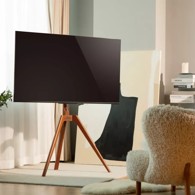 InLine Woodstand TV statīvs, tripods, 45-65 collu (114-165 cm) displejiem, līdz 40 kg