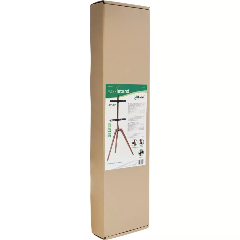 InLine Woodstand TV statīvs, tripods, 45-65 collu (114-165 cm) displejiem, līdz 40 kg