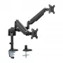 InLine galda stiprinājums ar pacēlāju diviem monitoriem līdz 82cm (32 collas), 9kg