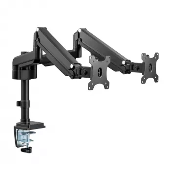 InLine galda stiprinājums ar pacēlāju diviem monitoriem līdz 82cm (32 collas), 9kg