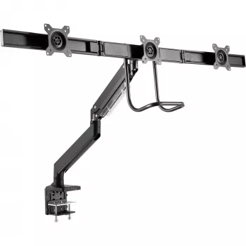 InLine Desktop stiprinājums ar pacēlāju un USB 3.0, kustīgs, 3 monitoriem līdz 27 collām