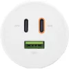 InLine USB PD lādētājs, GaN lādētājs, 3 porti, Dual USB-C + USB-A, 65W, balts