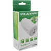 InLine USB PD lādētājs, GaN lādētājs, 3 porti, Dual USB-C + USB-A, 65W, balts