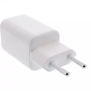 InLine USB barošanas bloks, lādētājs USB-A + USB-C, 33W, PD + QC, balts