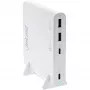 InLine USB barošanas bloks, GaN lādētājs, 4 porti, 2x USB-C + 2x USB-A, 120W, balts