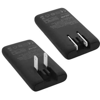 USB barošanas avots lādētājs InLine 31519B Divu USB-C 65W tīkla adapteris ar diviem USB-C portiem