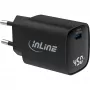 InLine USB PD barošanas bloks, GaN lādētājs, 1 ports, USB-C, 45W, ar displeju