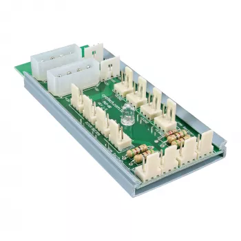 InLine Multi Port Panel 2x Molex 4 kontaktu uz 12 x 3 kontaktu ventilatora savienotājs 12 ventilatoriem