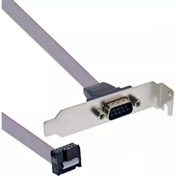 InLine Slot Bracket DB9 vīriešu uz 10-pin iekšējo header tiešs 1:1 0.6m