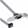 InLine Slot Bracket DB9 vīriešu uz 10-pin iekšējo header tiešs 1:1 0.6m