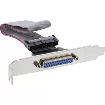 InLine Slot Bracket DB25 sievišķā / 26 Pin Header 0.34m, vairumā