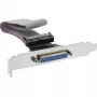 InLine Slot Bracket DB25 sievišķā / 26 Pin Header 0.34m, vairumā