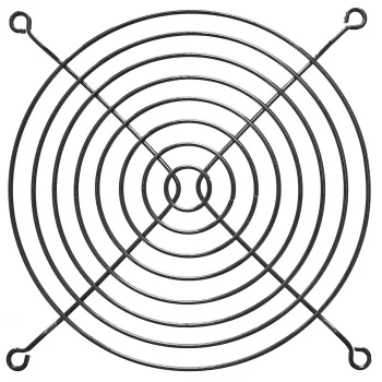 InLine metāla ventilācijas režģis, melns, 140x140 mm