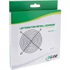 InLine metāla ventilācijas režģis, melns, 140x140 mm