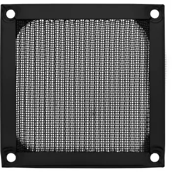 InLine Ventilatora režģis ar alumīnija filtru, melns, 80x80mm