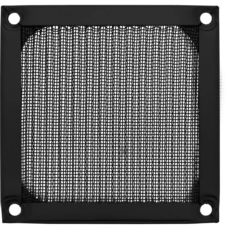 InLine Ventilatora režģis ar alumīnija filtru, melns, 80x80mm