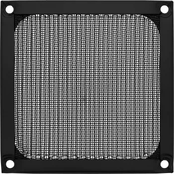 InLine alumīnija režģa filtrs ventilatoram, melns, 92x92 mm