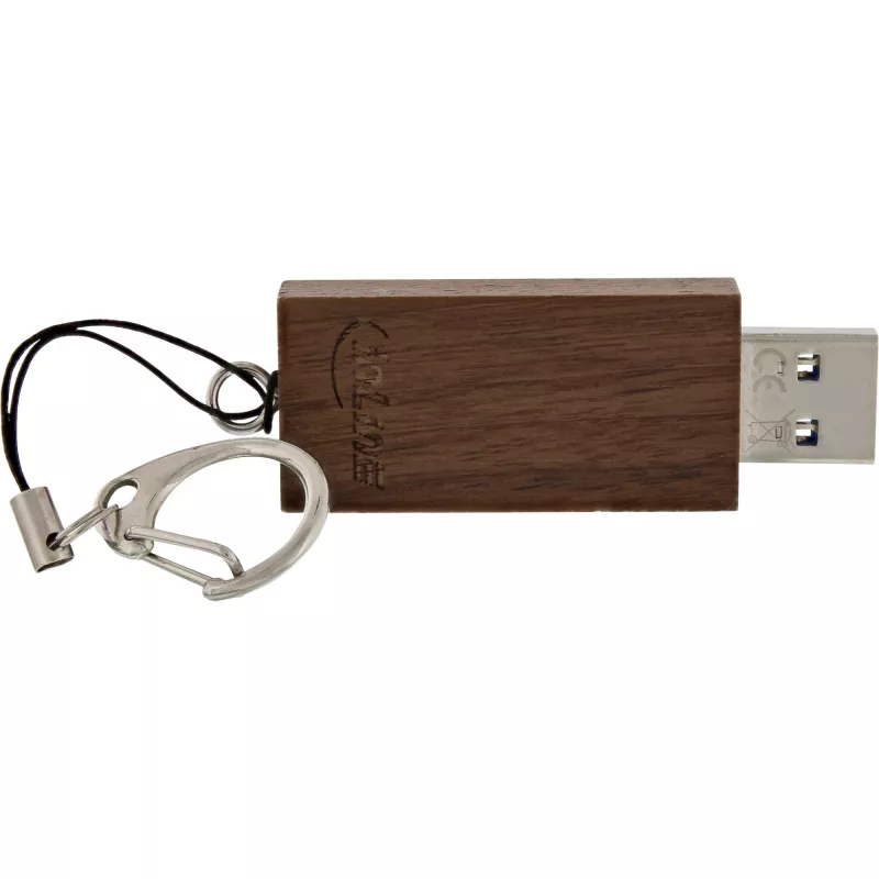 InLine USB 3.0 zibatmiņa, valriekstu koks, ar atslēgu piekariņu, 128GB