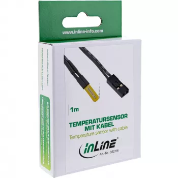 InLine temperatūras sensors / zonde universāla 2 kontaktu ar kabeli 1m