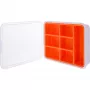 InLine Mazo detaļu kaste, 7 nodalījumi, 180x140x40mm, oranža