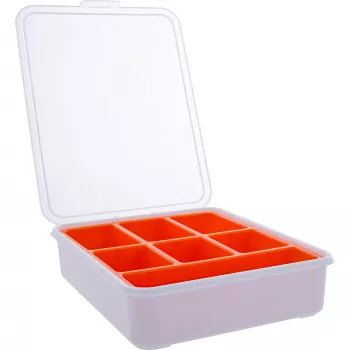 InLine Mazo detaļu kaste, 7 nodalījumi, 180x140x40mm, oranža