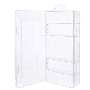 InLine mazu detaļu kastīte, 5 nodalījumi, 206x107x33mm, caurspīdīga