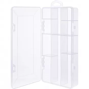 InLine Mazo komponentu kastīte 10 nodalījumi 206x107x33mm, caurspīdīga