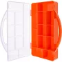 InLine Mazo detaļu kārba, 11 nodalījumi, 271x186x40mm, oranža