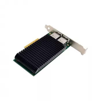 InLine Dual 10-Gigabit tīkla karte, 2x RJ45 10Gb/s, PCIe x8, ieskaitot zemo profilu kronšteinu