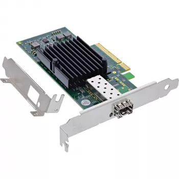 InLine 10 Gigabit tīkla karte, 1x SFP+, PCIe x8, ar zema profila kronšteinu