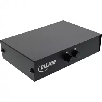 InLine Serial slēdzis manuāls 2-portu RS232 9-pin Sub-D Vadu