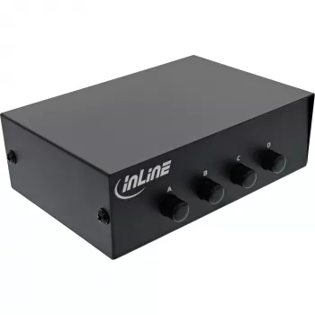 InLine Serial switch manuāls 4-portu RS232 9-pin Sub-D Vadu