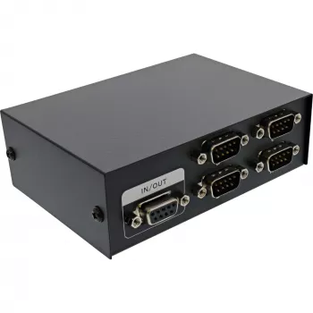 InLine Serial switch manuāls 4-portu RS232 9-pin Sub-D Vadu