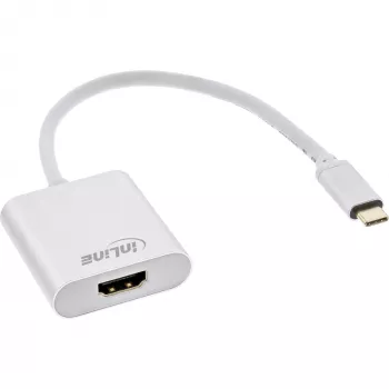 InLine USB displeja pārveidotājs, USB-C vīrišķais uz HDMI sievišķo (DP Alt Mode) 4K/60Hz