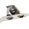 InLine PCI daudzportu I/O kontrolieris 2 DB9 seriālie porti