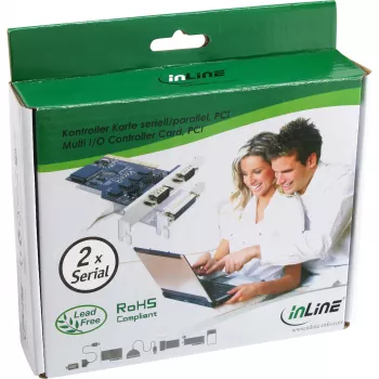 InLine PCI daudzportu I/O kontrolieris 2 DB9 seriālie porti