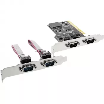 InLine PCI Multi I/O Kontroliera Karte 4 DB9 Seriālie Porti