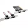 InLine PCI Multi I/O Kontroliera Karte 4 DB9 Seriālie Porti