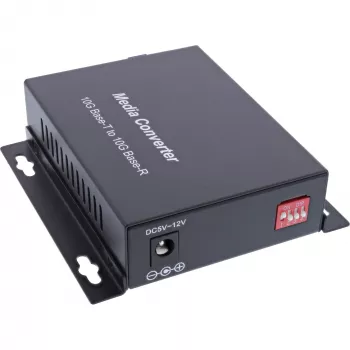 InLine 66659F tīkla mediju pārveidotājs 10 Gb/s 1310 nm vienmodas šķiedra Melns