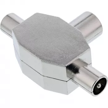 InLine Antena T-Sadalītājs TV 1x Coax sievišķā uz 2x Coax vīrišķā 69914