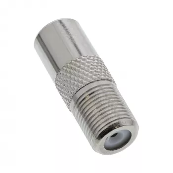 Koaksiālais adapteris IEC vīriešu antena uz F-spraudni sievišķo InLine 69915D