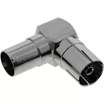 InLine Antenas koaksiālais savienotājs IEC tēviņš-mātīte leņķa metāla 69915M