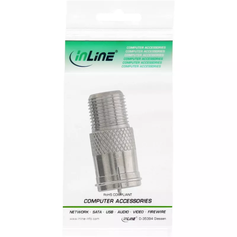 InLine Adapter F-Quick vīrišķais SAT uz F sievišķais SAT 69923