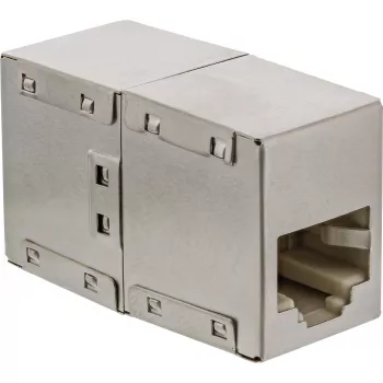 InLine Cat.5e adapter pilnībā ekranēts metāla 2x RJ45 sievišķais-sievišķais